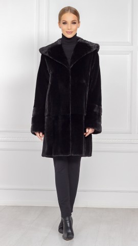 Шуба из меха норки