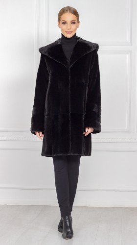 Шуба из меха норки