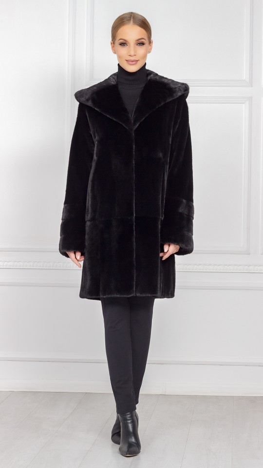 Шуба из меха норки