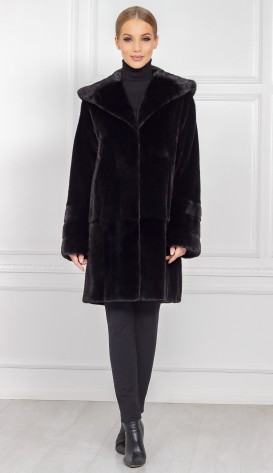 Шуба из меха норки