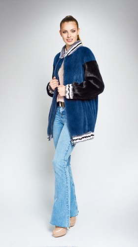 Шуба из меха норки