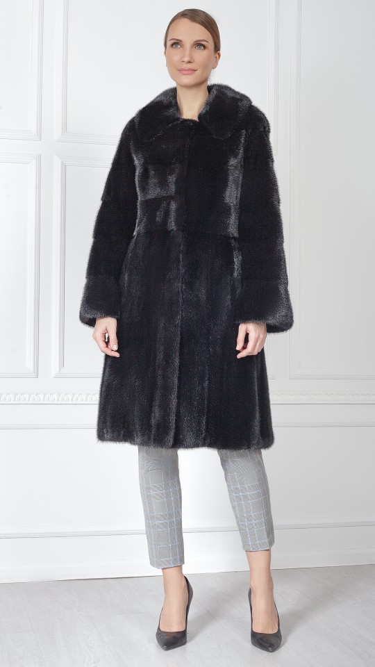 Шуба из меха норки