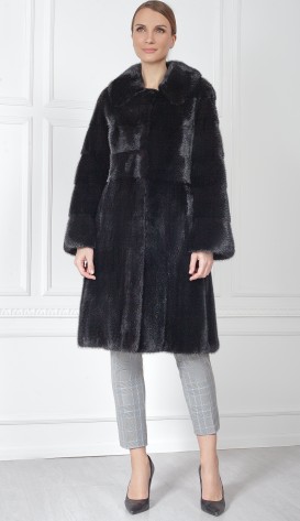 Шуба из меха норки
