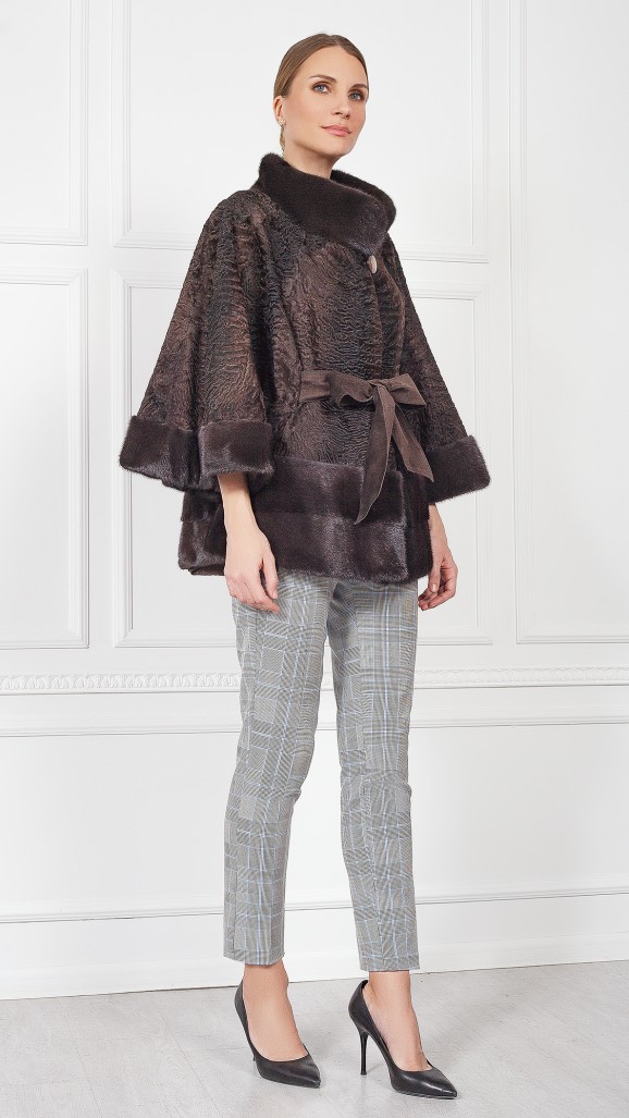 Накидка из каракуля