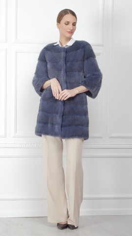 Шуба из меха норки