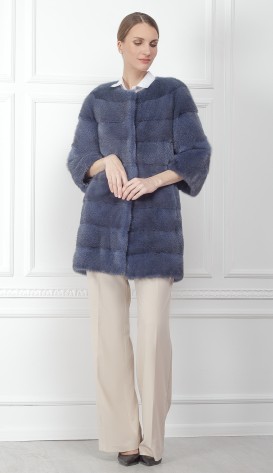 Шуба из меха норки