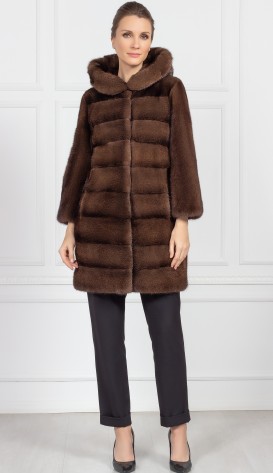 Шуба из меха норки