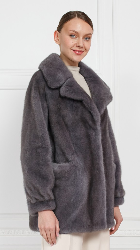 Шуба из меха норки