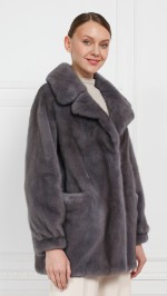 Шуба из меха норки