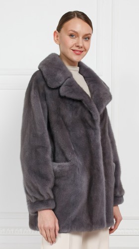 Шуба из меха норки