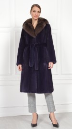 Шуба из меха норки