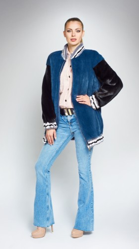 Шуба из меха норки