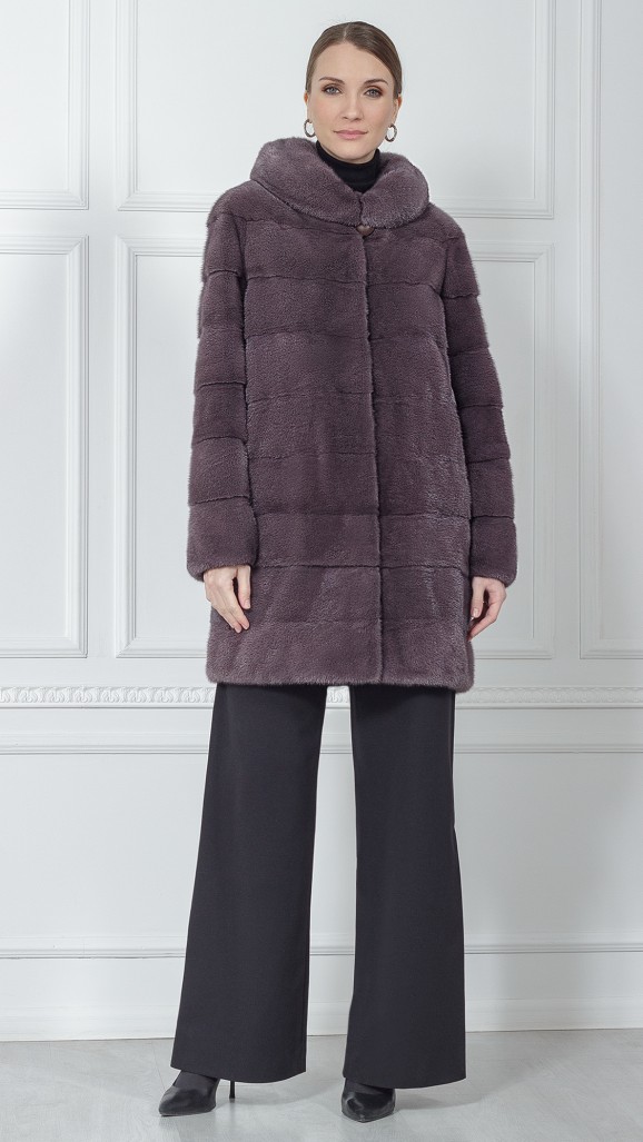 Шуба из меха норки