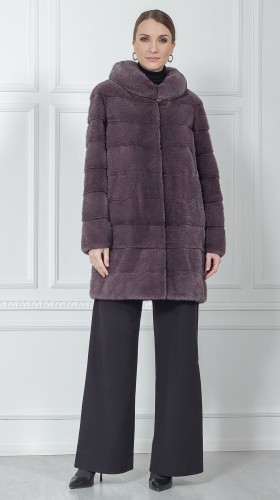 Шуба из меха норки