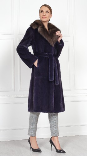 Шуба из меха норки