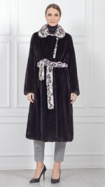 Шуба из меха норки