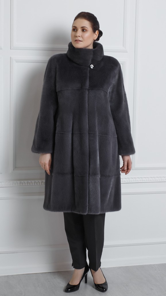 Шуба из меха норки