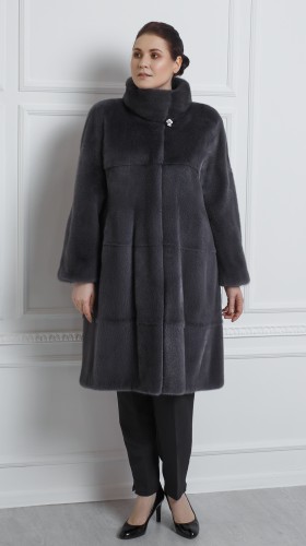 Шуба из меха норки