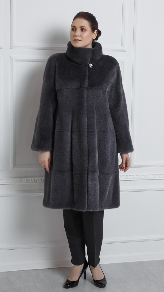 Шуба из меха норки