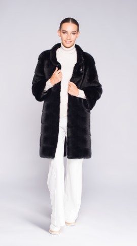 Шуба из меха норки