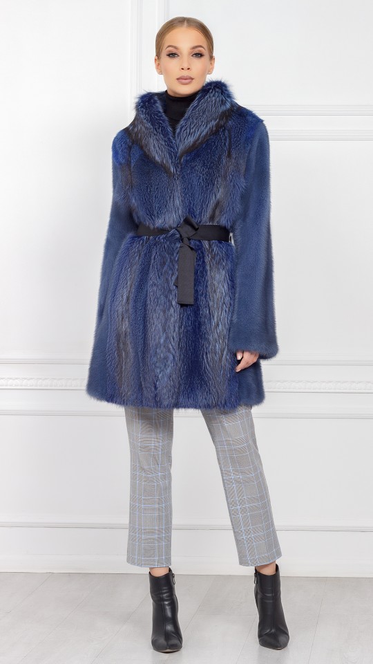 Шуба из меха норки