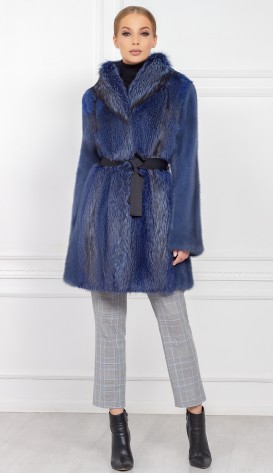 Шуба из меха норки