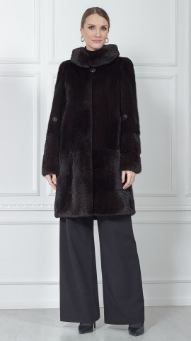 Шуба из меха норки