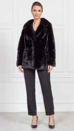 Шуба из меха норки