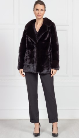 Шуба из меха норки