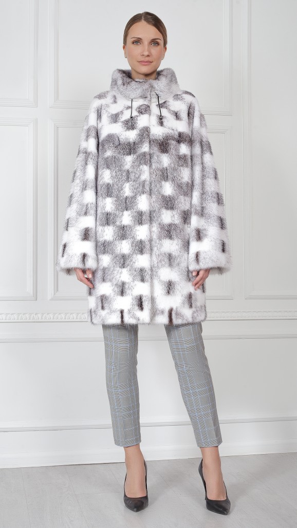 Шуба из меха норки