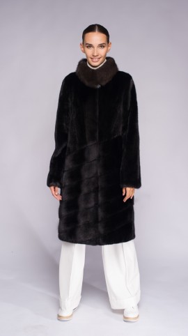 Шуба из меха норки