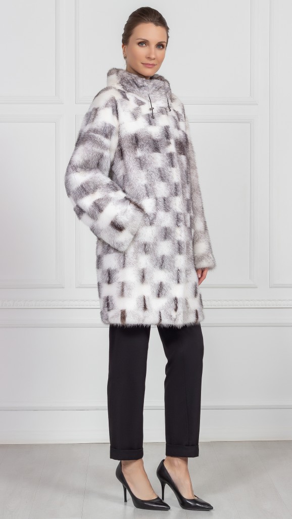 Шуба из меха норки