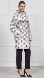 Шуба из меха норки