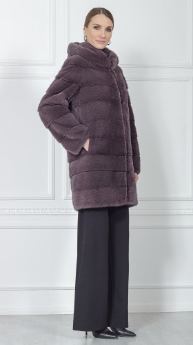 Шуба из меха норки