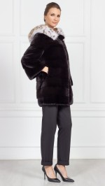 Шуба из меха норки