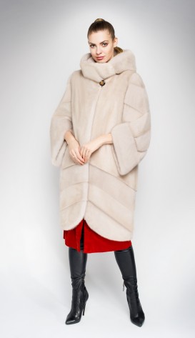 Шуба из меха норки