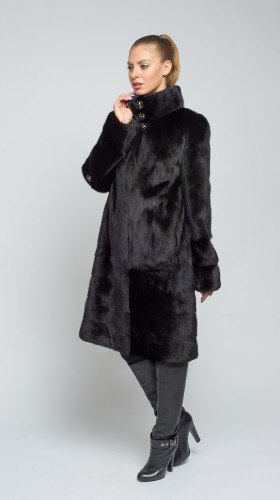 Шуба из меха норки
