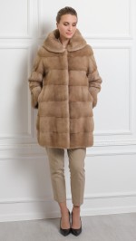 Шуба из меха норки