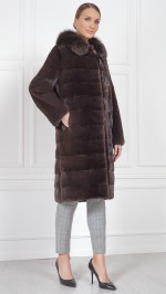 Шуба из меха норки
