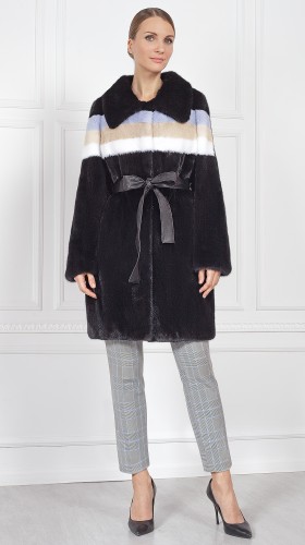 Шуба из меха норки