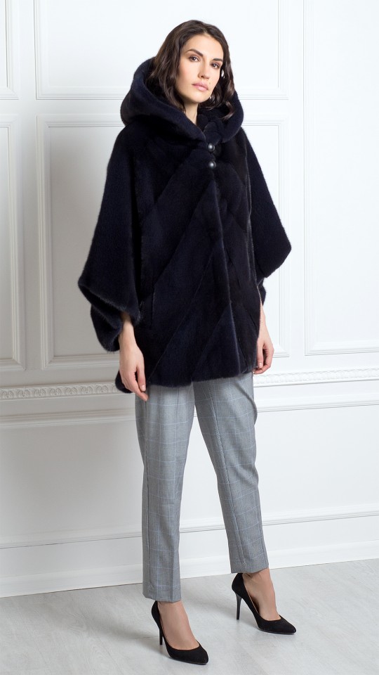 Шуба из меха норки