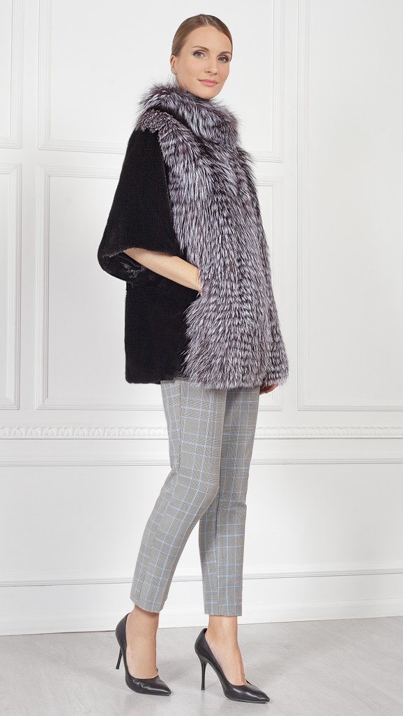 Шуба из меха норки