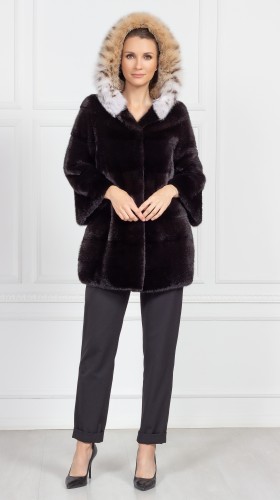 Шуба из меха норки