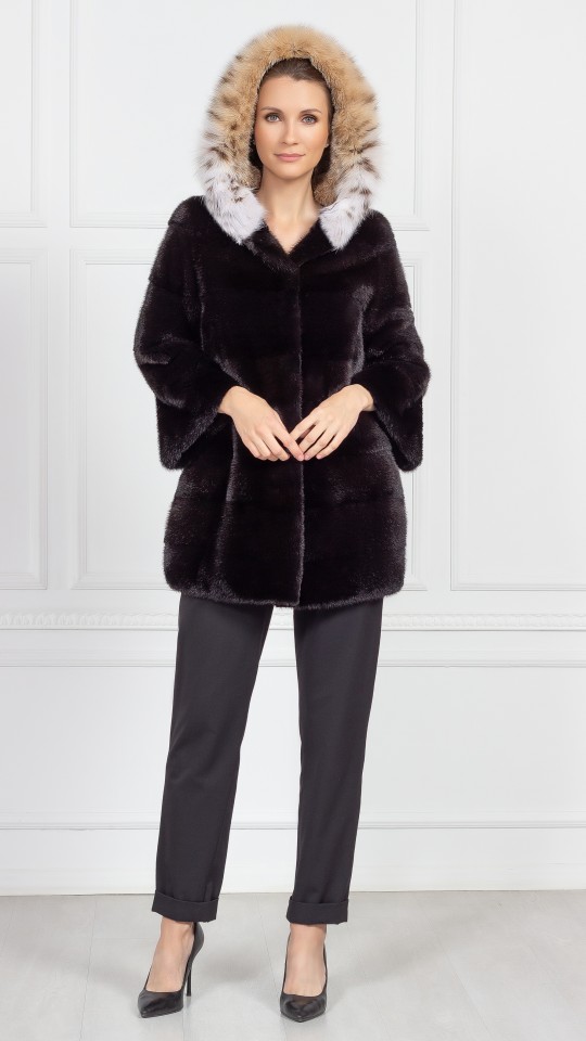 Шуба из меха норки