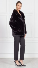 Шуба из меха норки