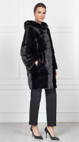 Шуба из меха норки