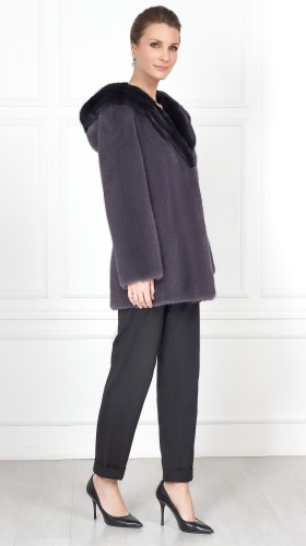 Шуба из меха норки