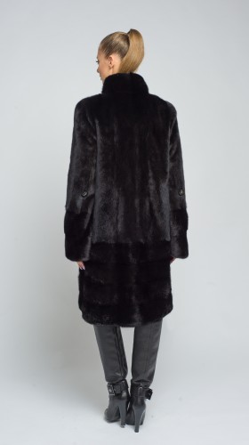 Шуба из меха норки