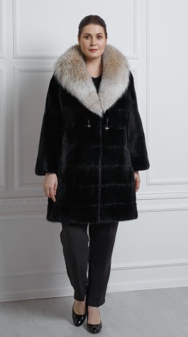 Шуба из меха норки