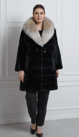 Шуба из меха норки
